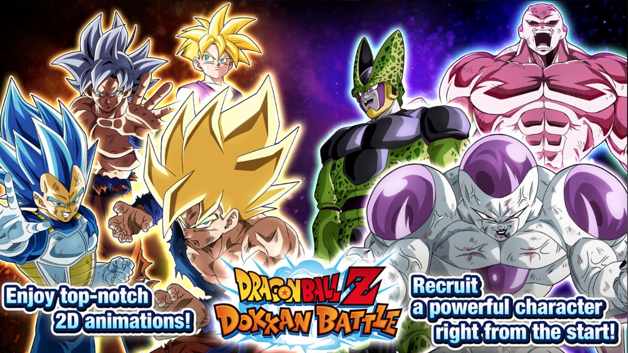 Feature image for our Battle Of Fate tier list. It shows a promotional image with several Dragon Ball Z characters.