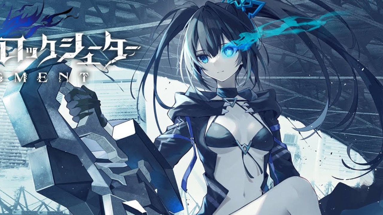 The featured image for our Black Rock Shooter Fragment tier list, featuring a character from the game sitting down and looking at the camera in a dimly lit room.