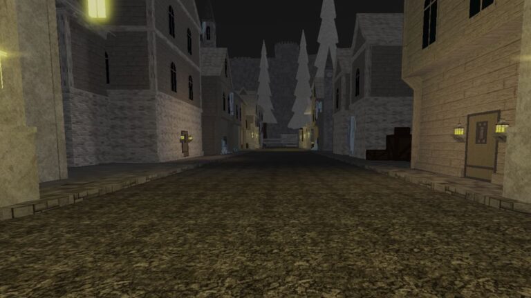 Feature image for our Type Soul clan tier list. It shows an in-game screen of a medieval style street.