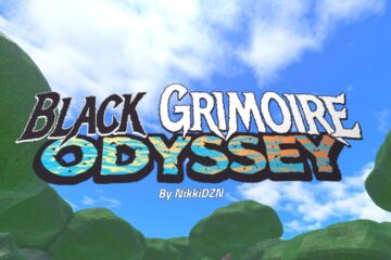 Feature image for our Black Grimoire Odyssey Grimoire tier list. It shows the title screen of the game.
