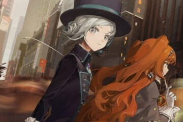 Feature image for our Reverse 1999 Banner post. Image shows two female anime characters with the background of a city behind them. One is wearing a black hat with silver hair, and one has long ginger hair.