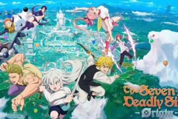 Featured Image for Seven Deadly Sins: Origin. It features Melioadas, Tristian, Howzer and several other characters from the 7DS series.