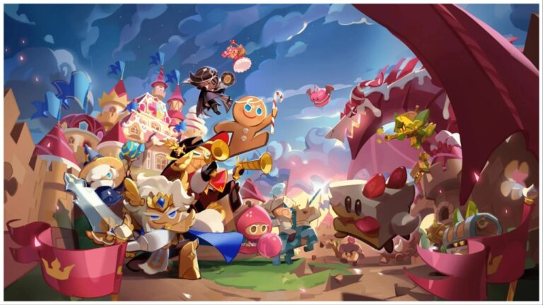 Poster featuring the various characters from Cookie Run: Kingdom