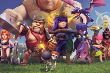 Feature Image for our news on Clash of Clans Lunar New Year. It features various characters from COC.