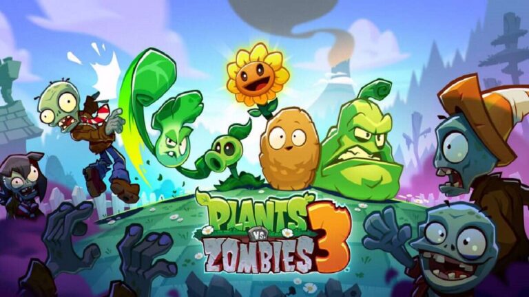 Featured Image for our news on Plants vs. Zombies 3. It features talking plants and flowers and the hands of a few zombies. One flower is smiling, while the leaves can be seen as pretty angry.