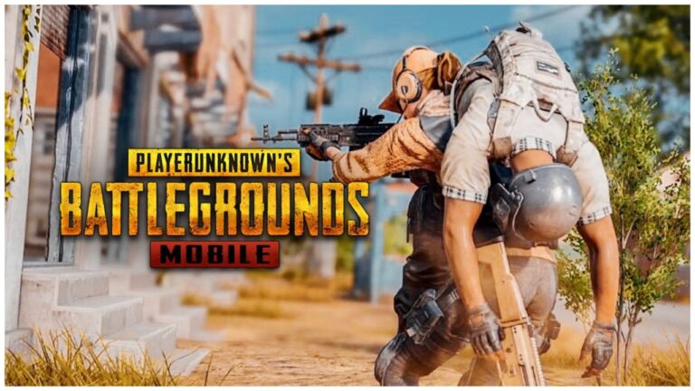 PUBG Mobile Version 3.0 poster featuring a character shooting at enemies while carrying his teammate to safety. The title is seen in a bold font towards the left.
