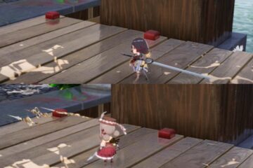 Feature image for our Best Characters in Overfield guide showing two pictures of a chibi character in battle holding a weapon.