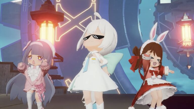Feature image for our Overfield Imprint Tier List showing three chibis dancing.