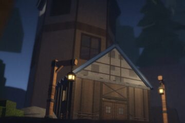 Feature image for our The Forge Race Tier List showing a small house in a forest with trees in the background.