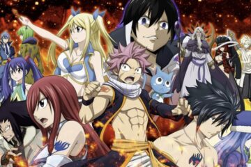 Feature image for our Best Team In Fairy Tail Wizard Chronicle guide showing different characters posing and looking at the camera.