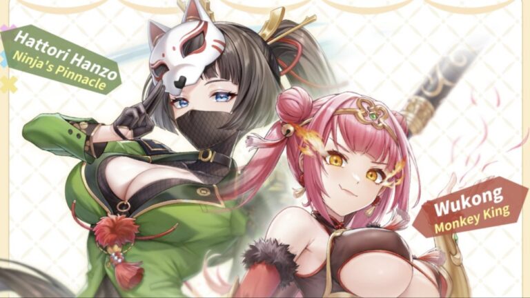 Feature image for our Cherry Tale Codes showing two anime girls looking at the camera and smiling.
