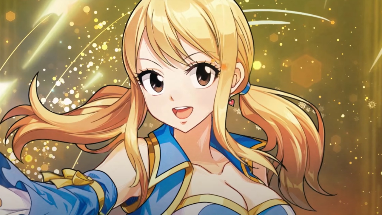 Image shows Lucy Heartfilia from Fairy Tail.