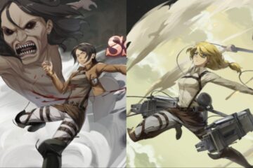 Feature image for our Titan Regiment Characters guide showing Ymir and Historia.