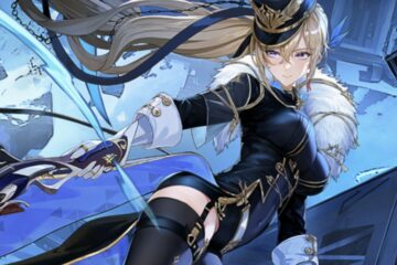 Feature image for our Tower of Fantasy Warped Server Relic Tier List showing a girl wearing gear holding her arm out and posing.
