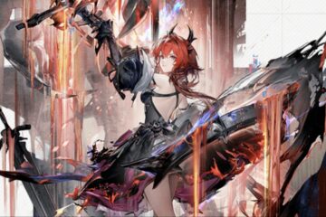 Feature image for our Best Operator In Arknights Endfield guide showing a character in a dress covered by red lights.