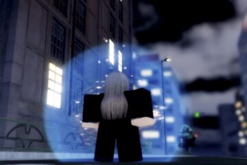 Feature image for our Devil Hunter Clan Tier List showing a character standing in a city.