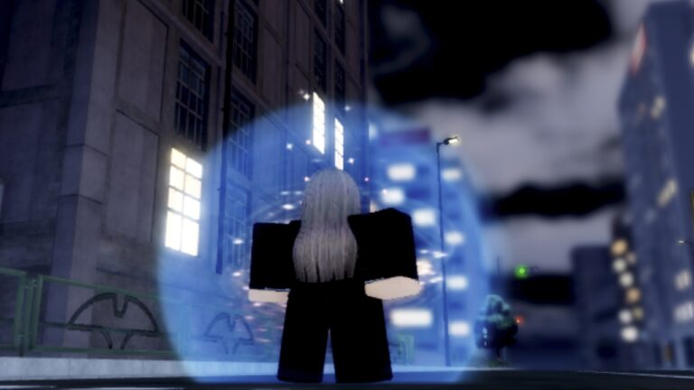 Feature image for our Devil Hunter Clan Tier List showing a character standing in a city.