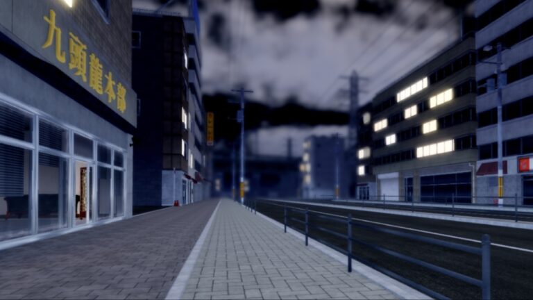 Feature image for our Devil Hunter Contract Tier List showing a street with buildings.