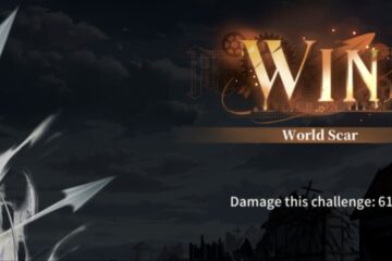 Feature image for our How To Get EXP In Titan Regiment guide showing the words 'Win' on screen and how much damage was dealt in battle.