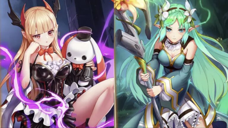 Feature image for our Eternal Rebellion Tier List showing two animal girls posing.