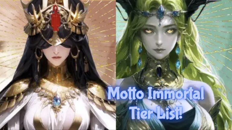 Feature image for our Motto Immortal Tier List showing two women.