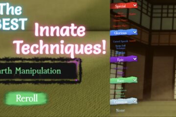 Feature image for our Sorcerer Ascent Innate Technique Tier List showing a list of techniques on the screen.